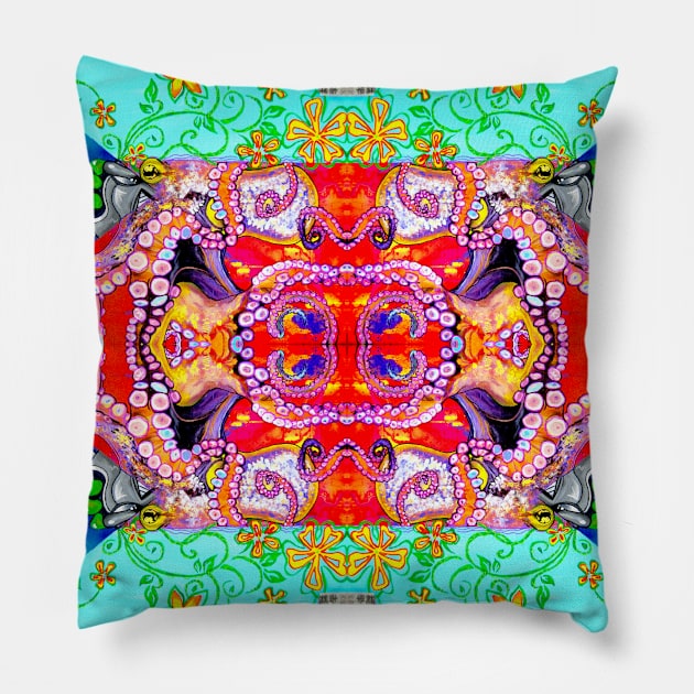 Launch Octopus PATTERN Pillow by Jacob Wayne Bryner 