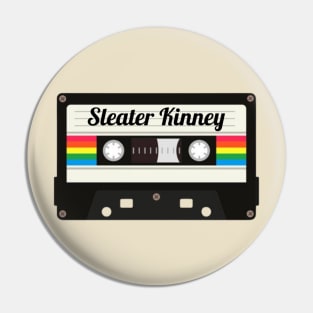 Sleater Kinney / Cassette Tape Style Pin