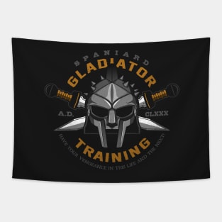 Spaniard Gladiator Training Tapestry