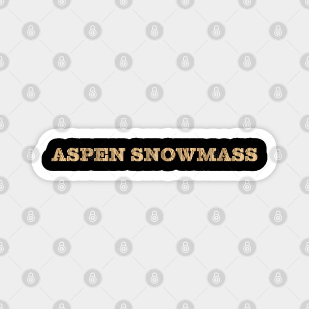 Aspen Snowmass Magnet by leewarddesign