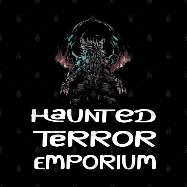 Halloween Mystical Creature Haunted Terror Emporium Apparel by Outrageous Flavors