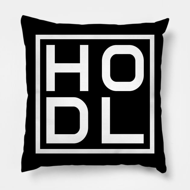 HODL Crypto Market Pillow by CryptoHunter