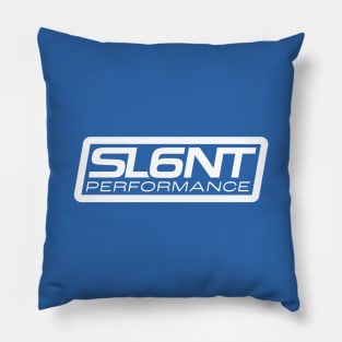 Slant 6 Performance (White + Blue) Pillow