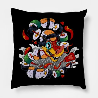 Raw Power: Sushi Dragon Pillow