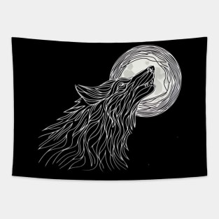 Howl at the moon Tapestry