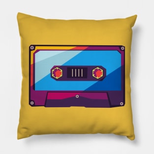 music player retro pop art Pillow