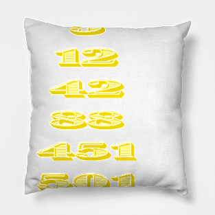 SIGNIFICANT NUMBERS Pillow