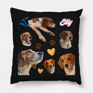 Elly the Biscuit-Eating Beagle Pillow