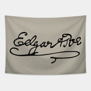 Horror Visionary - Edgar Allan Poe Signature 1 Tapestry