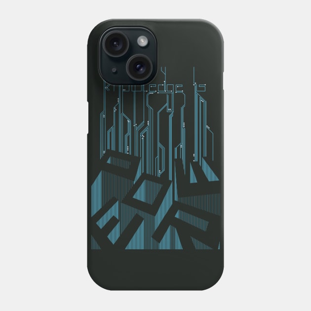 Knowledge is Power Phone Case by leif a.