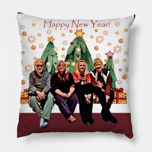 Happy New Year (4 on 3 trees) Pillow