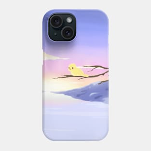 Dawn and a bird Phone Case