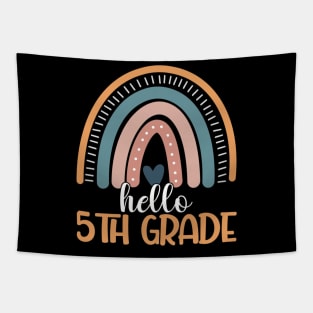 Rainbow Hello Fifth Grade Back To School 5th Grade Teacher Tapestry