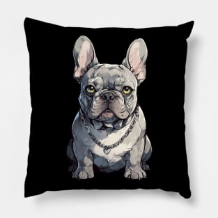 Merle Grey color French Bulldog Pillow