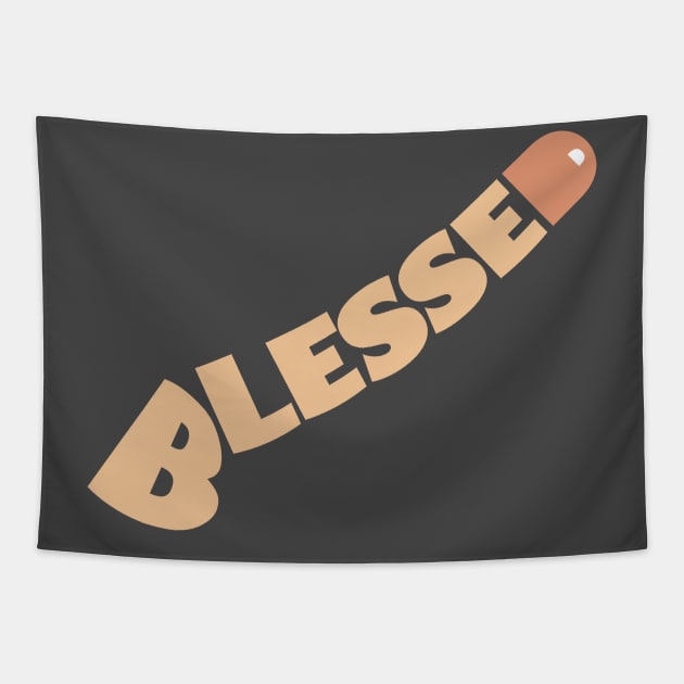 Blessed (flesh) Tapestry by Cards By Harris