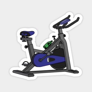 Blue Spinning Bike Magnet