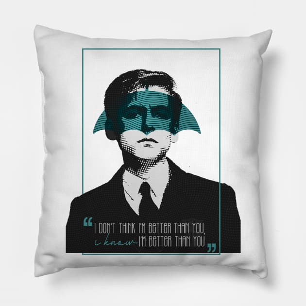 I don't think I'm better than you, I know I'm better than you - Five The Umbrella Academy Pillow by jessycroft