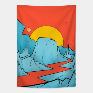 Ice mountains of Mars Tapestry