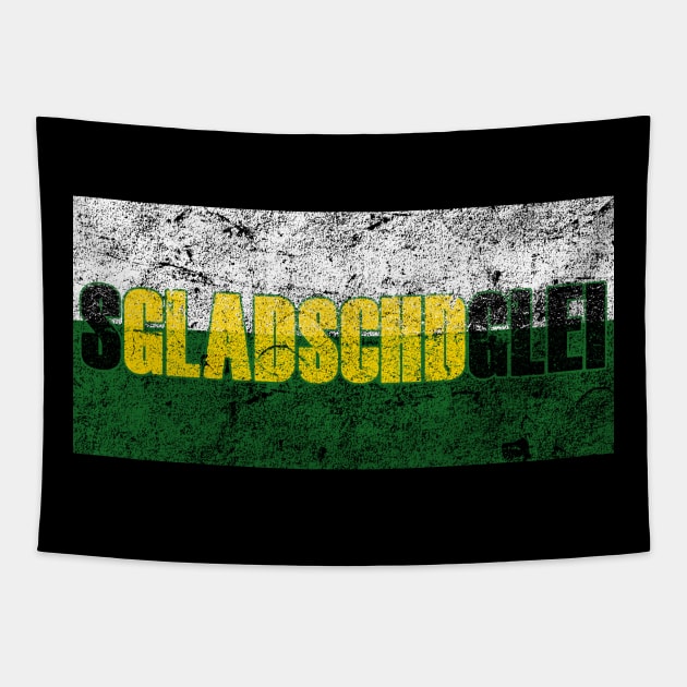 SGLADSCHDGLEI GDR East Germany Saxony Saying Tapestry by The Agile Store