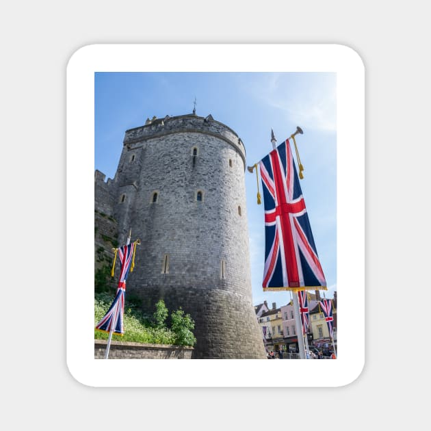 Windsor Castle tower view Magnet by TDArtShop