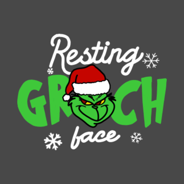 Resting Grinch Face - Grinch - Kids T-Shirt | TeePublic