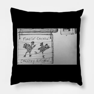 Fightin' Chicken Country Kitchen Pillow