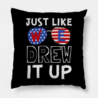 Just Like We Drew It Up Pillow