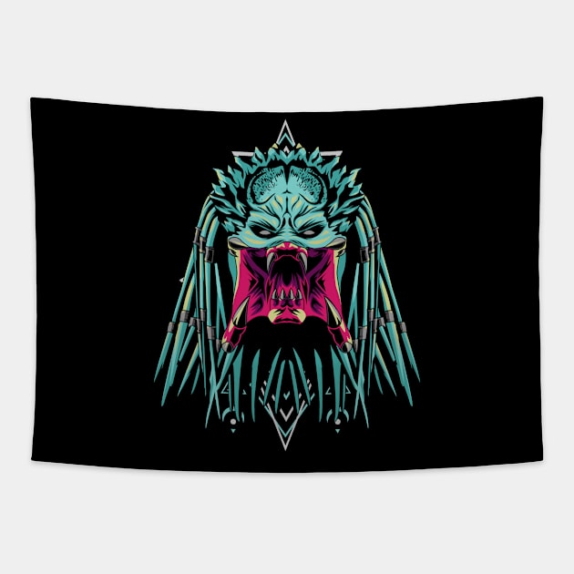 predator dark Tapestry by SHINIGAMII