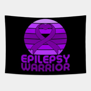 Retro Epilepsy Awareness Epilepsy Warrior Tapestry