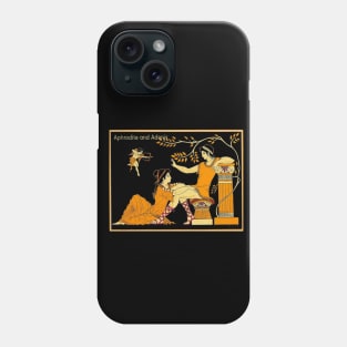Greek Gods Aphrodite and Adonis With Cupid Print Phone Case