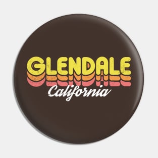 Retro Glendale California Pin