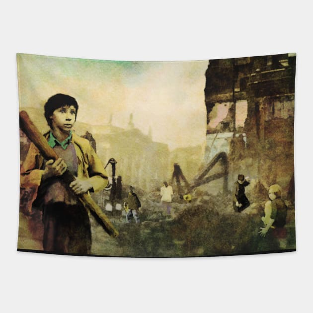 When the Fire Dies Down Tapestry by DeaglanStudio
