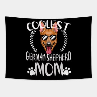 Glasses Coolest German Shepherd Dog Mom Tapestry