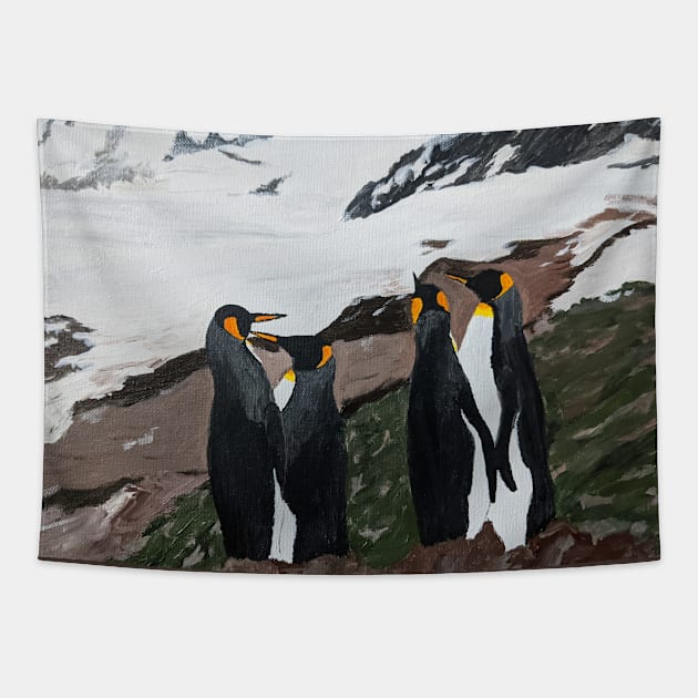 Penguin Print Tapestry by PaintstopbyNandini