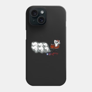 Six white boomers and Santa koala Phone Case