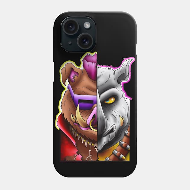 bebop and rocksteady Phone Case by primemoment