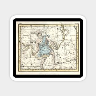 Constellations Ophiuchus and Serpents -Alexander Jamieson Magnet