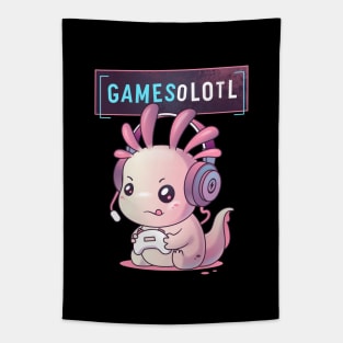 Gamesolotl - Axolotl Gamer Tapestry