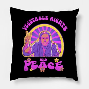 Vegetable Rights and Peace Pillow