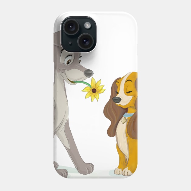 Lady and The Tramp Phone Case by Art_incolours