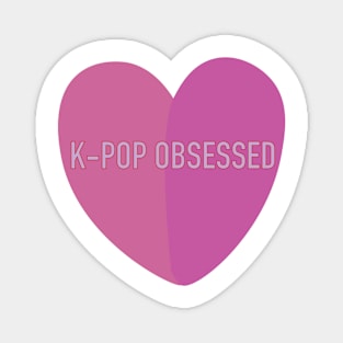 K-Pop Obsessed heart design Magnet