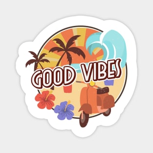 Island Style Good Vibes Shirt Magnet