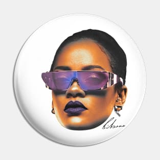 Rihanna Big Face Pin