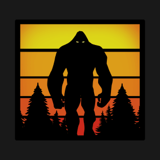 Retro bigfoot silhouette vintage T-Shirt