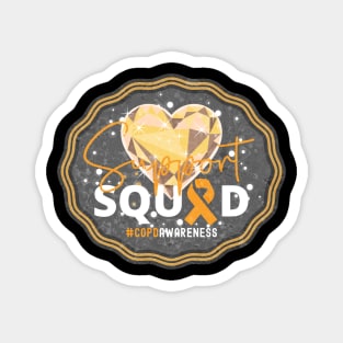 COPD Awareness Support Squad Heart of Gold Edition Magnet