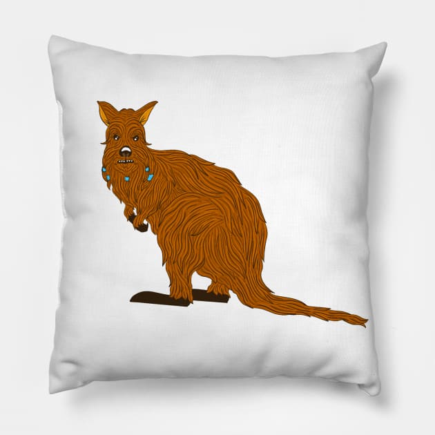 Wookiee Wallaby Pillow by missmann