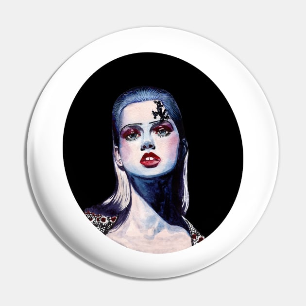 Portrait of a fashion girl Pin by tetiana12.art