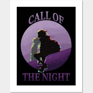 Call of the Night Anko' Poster, picture, metal print, paint by