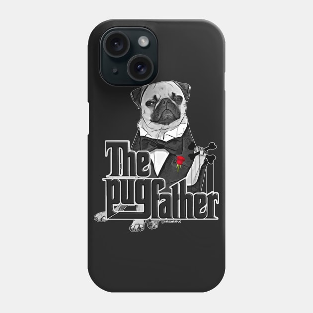 The Pugfather Phone Case by darklordpug