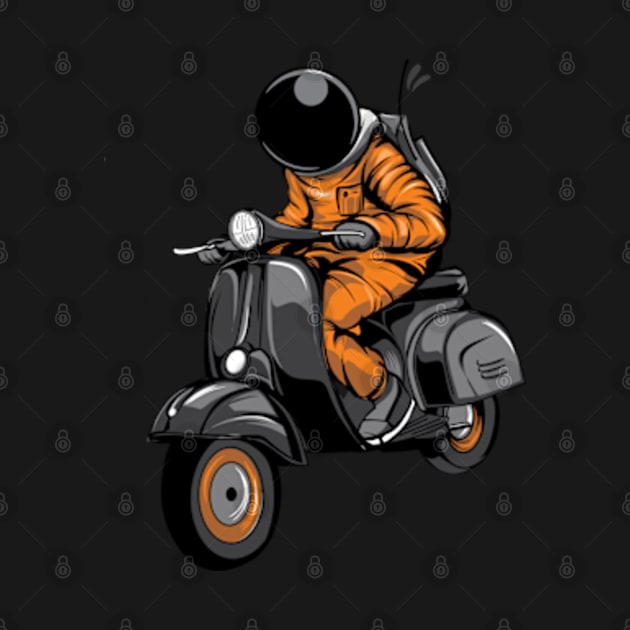 Vespa Astronaut by Gana Ganojhi